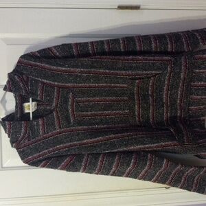 Men's Gray and Red Baja Hoodie